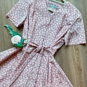 JUNK GIRL Vintage Blossom Button Dress